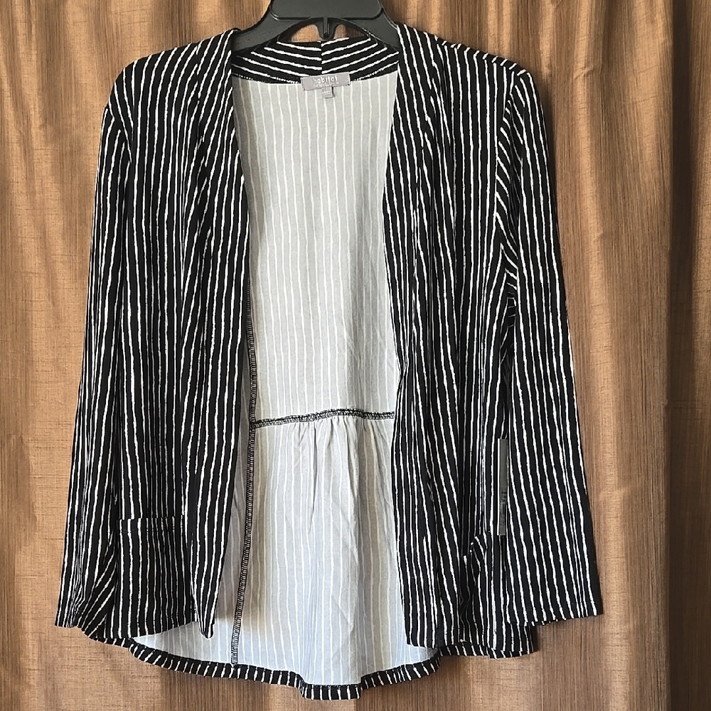 Habitat Black and White Striped Women's Top